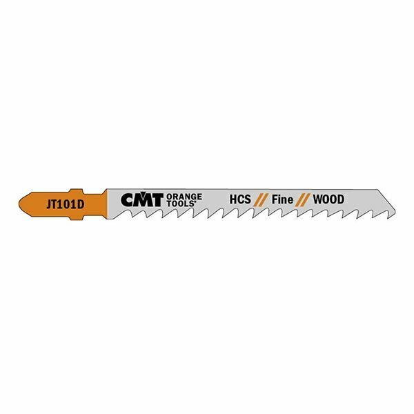 Cmt Orange Tools JIG SAW BLADES WOOD/FINE STRAIGHT, 5 Pack, 5PK JT101D-5